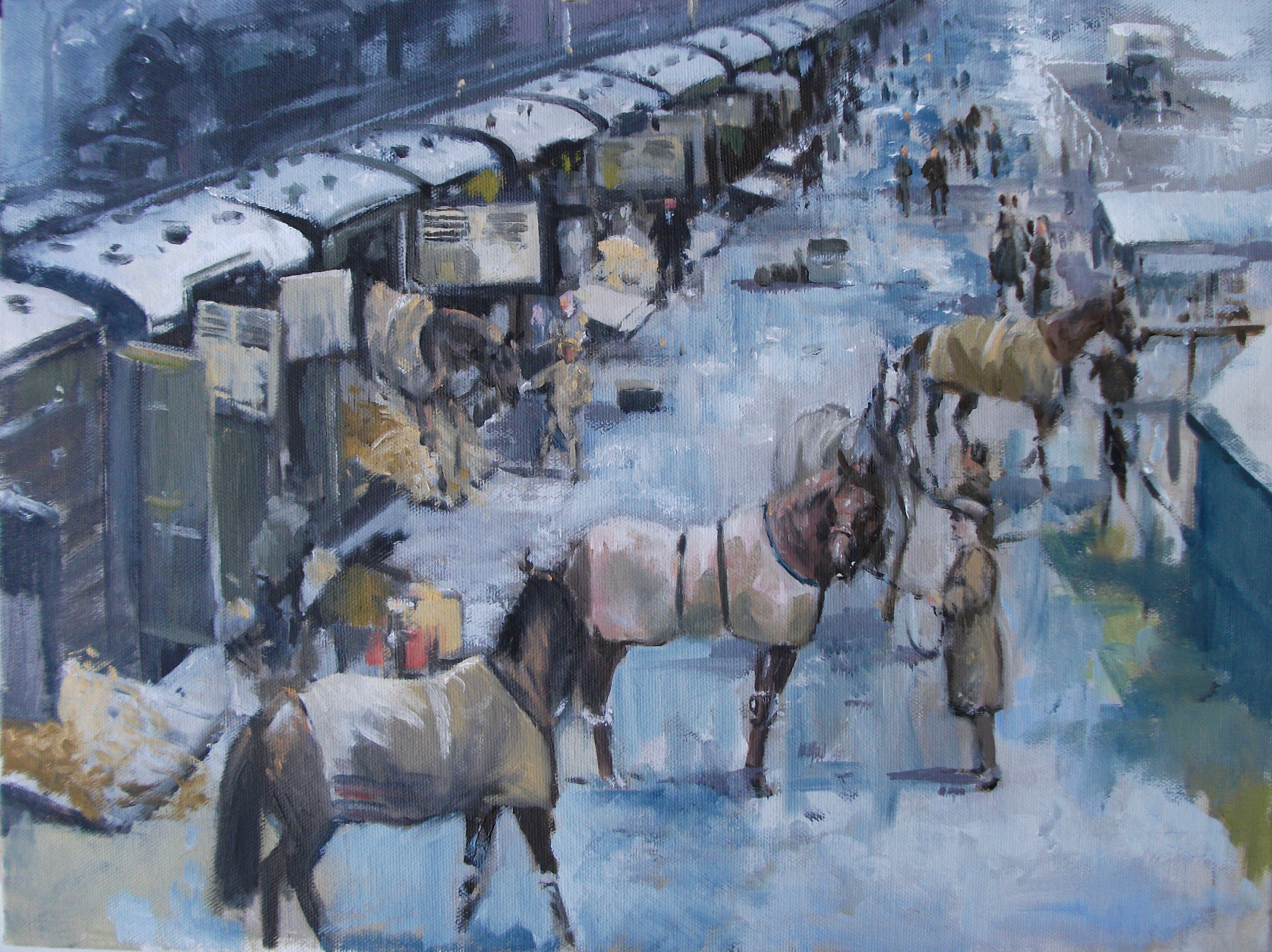 "Arriving at Ascot" by David 'Mouse' Cooper.