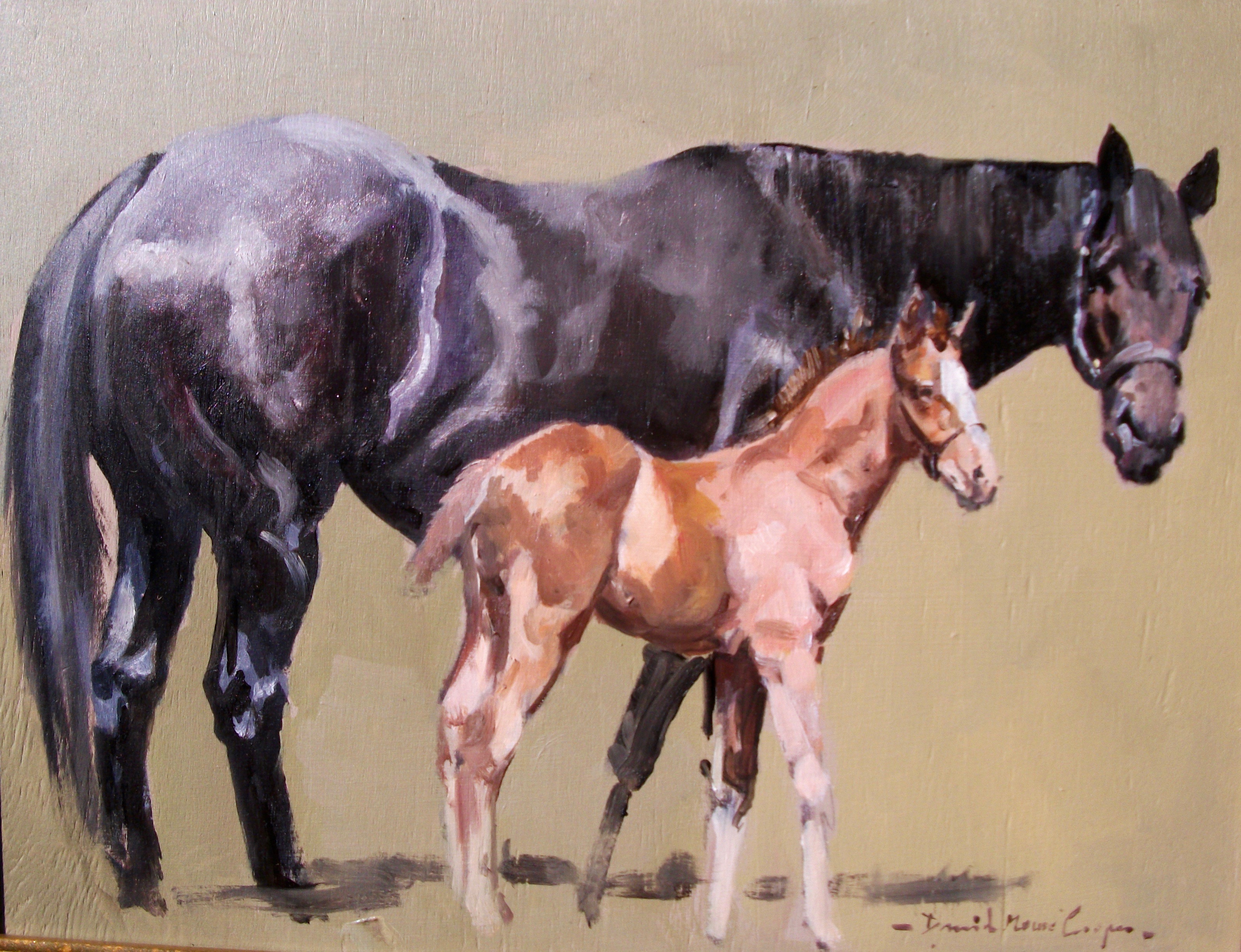 "Mare and Foal" by David 'Mouse' Cooper.